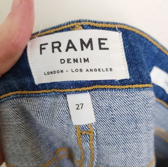 Frame AMOROSO Rip Garcon Jeans 27 - Picture 4 of 7